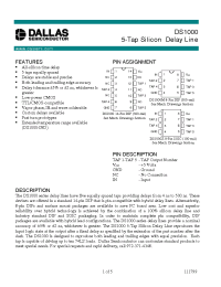 Datasheet DS1000-100 manufacturer Dallas