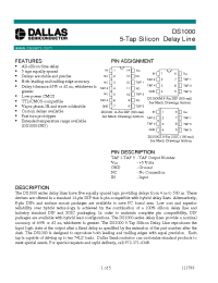 Datasheet DS1000-40 manufacturer Dallas