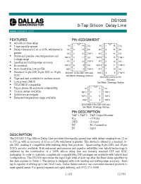Datasheet DS1005-200 manufacturer Dallas