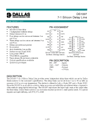 Datasheet DS1007 manufacturer Dallas