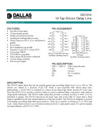 Datasheet DS1010-150 manufacturer Dallas