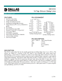 Datasheet DS1010-175 производства Dallas