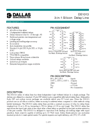 Datasheet DS1013 manufacturer Dallas