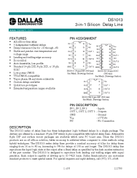 Datasheet DS1013-30 производства Dallas
