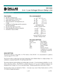 Datasheet DS1033-25 производства Dallas