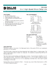 Datasheet DS1035 производства Dallas
