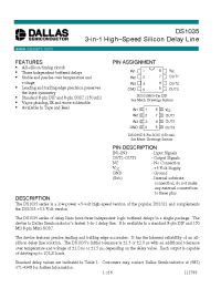 Datasheet DS1035-15 manufacturer Dallas