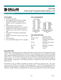 Datasheet DS1045 производства Dallas