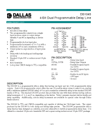 Datasheet DS1045-5 manufacturer Dallas
