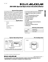 Datasheet DS1086U производства Dallas