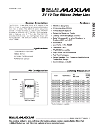 Datasheet DS1110LE-400 manufacturer Dallas