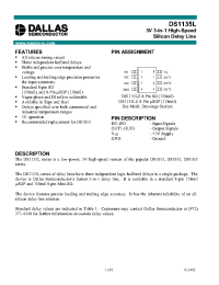 Datasheet DS1135LU1020 manufacturer Dallas