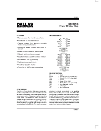Datasheet DS1231 manufacturer Dallas