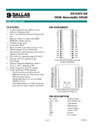 Datasheet DS1245AB-70-IND производства Dallas