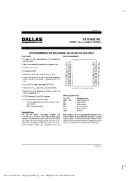 Datasheet DS1250BL manufacturer Dallas