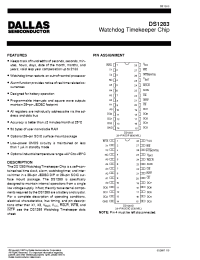 Datasheet DS1283 manufacturer Dallas