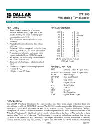 Datasheet DS1286 manufacturer Dallas