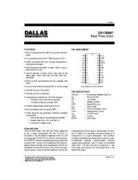 Datasheet DS12B887 manufacturer Dallas