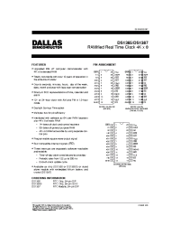 Datasheet DS1385 manufacturer Dallas
