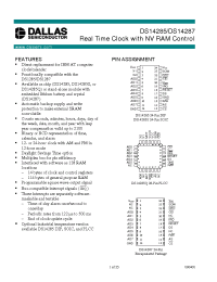 Datasheet DS14285-DS14287 производства Dallas