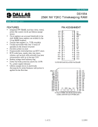 Datasheet DS1554W-120 производства Dallas