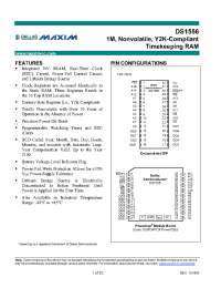 Datasheet DS1556WP-120IND производства Dallas