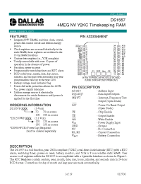 Datasheet DS1557P-100 manufacturer Dallas