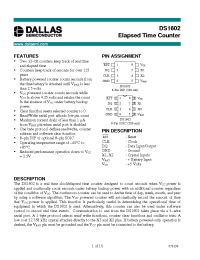 Datasheet DS1602 производства Dallas