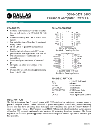 Datasheet DS1640C производства Dallas