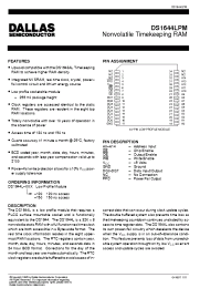 Datasheet DS1644L-120 производства Dallas
