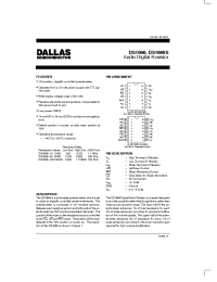 Datasheet DS1666 manufacturer Dallas