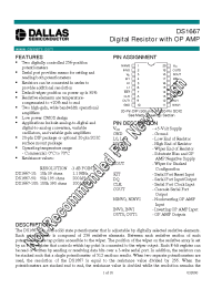 Datasheet DS1667 manufacturer Dallas