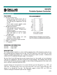 Datasheet DS1670 производства Dallas