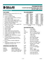 Datasheet DS1693 manufacturer Dallas