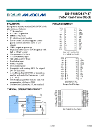 Datasheet DS17487N-5 manufacturer Dallas