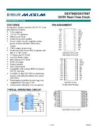 Datasheet DS17885-DS17887 производства Dallas