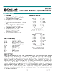 Datasheet DS1807S производства Dallas