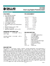 Datasheet DS1808 manufacturer Dallas