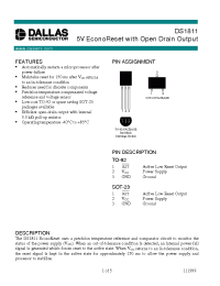 Datasheet DS1811 manufacturer Dallas