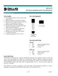 Datasheet DS1813-15 производства Dallas