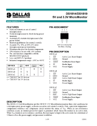 Datasheet DS1814B производства Dallas