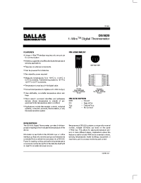 Datasheet DS1820 производства Dallas