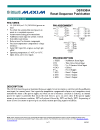 Datasheet DS1830S manufacturer Dallas