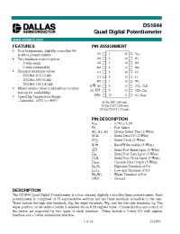 Datasheet DS1844 производства Dallas