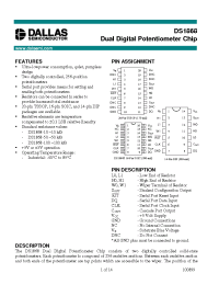 Datasheet DS1868 manufacturer Dallas