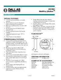 Datasheet DS1991 manufacturer Dallas