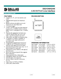 Datasheet DS21348GN производства Dallas