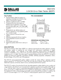 Datasheet DS21372 производства Dallas