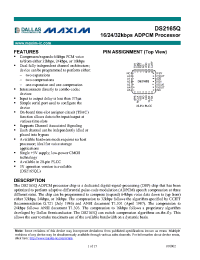 Datasheet DS2165 производства Dallas