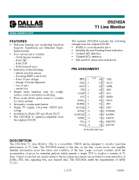 Datasheet DS2182A manufacturer Dallas